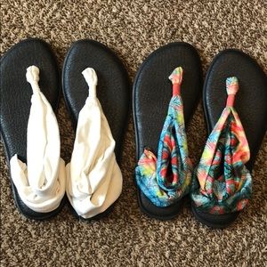 TWO PAIRS SANDALS